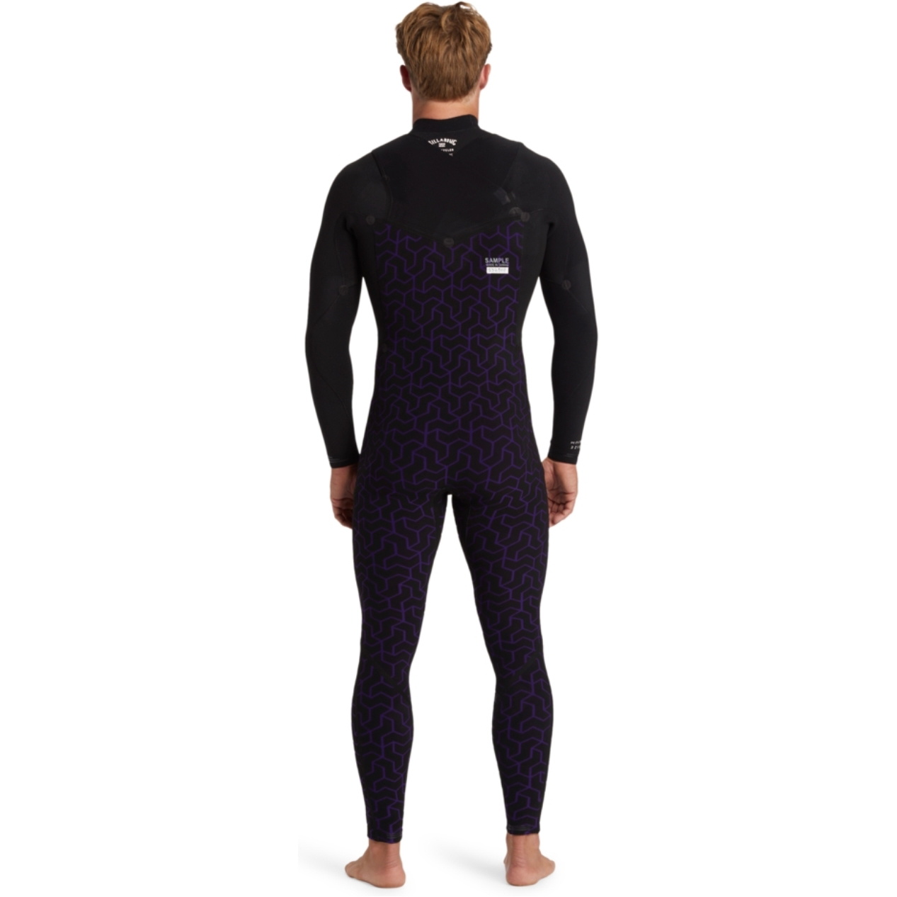 2026 Billabong Mens Furnace Natural 3/2mm Chest Zip Wetsuit ABYW100264 - Black